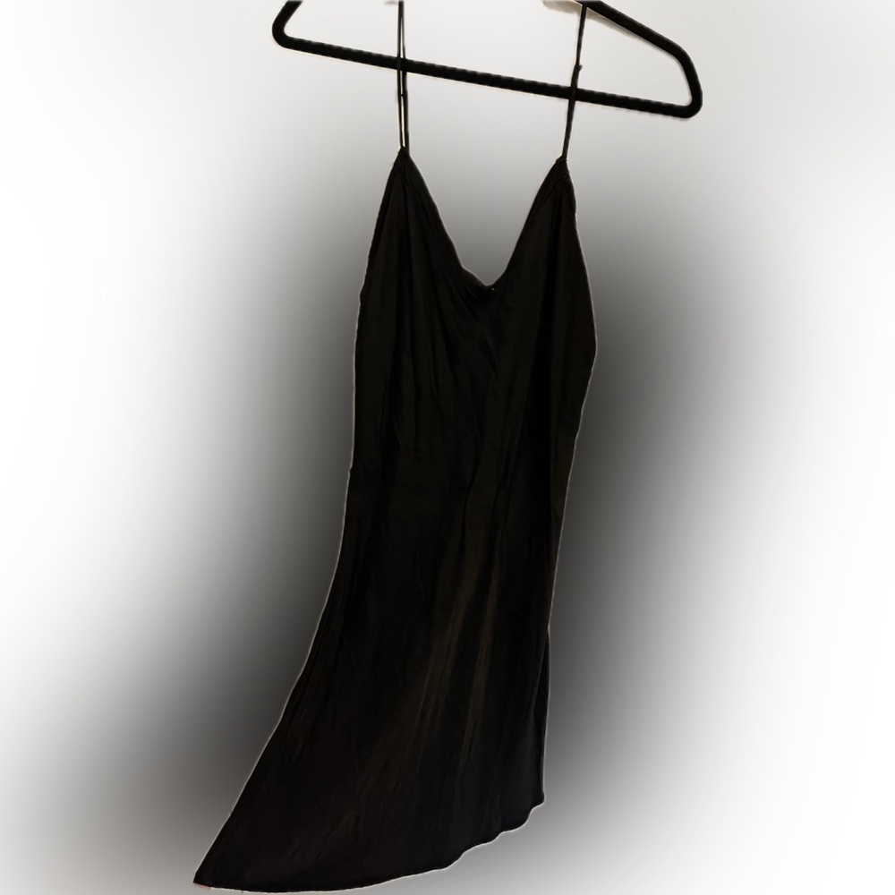 Hard Tail Classic Black V-Neck Mini Intimate Dress
